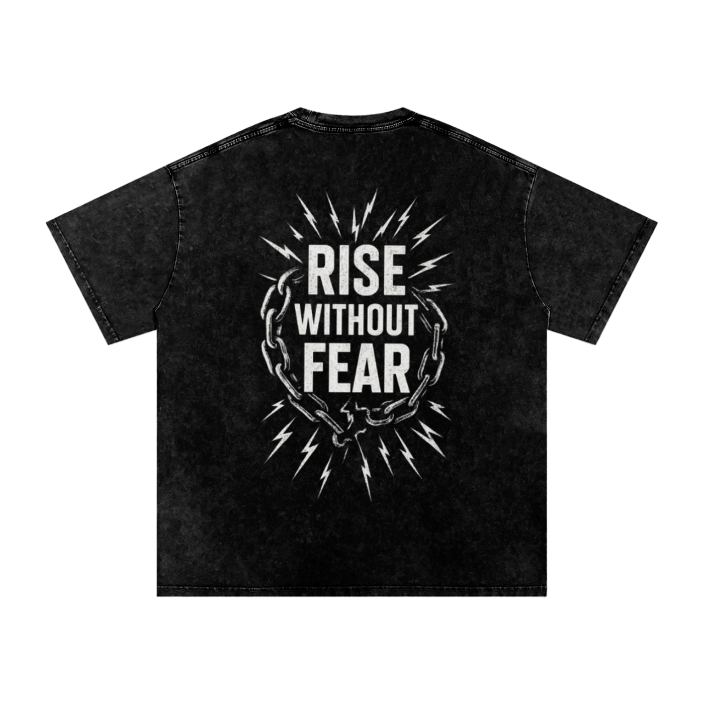 'RISE WITHOUT FEAR' OVERSIZE T-SHIRT