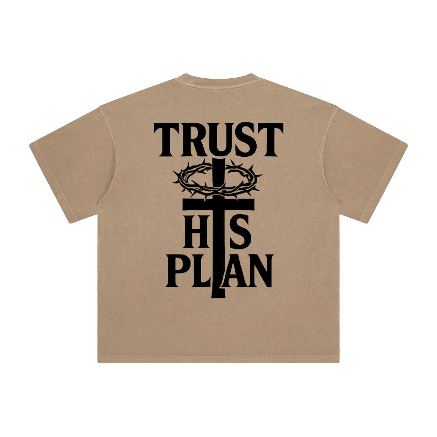 'TRUST HIS PLAN' OVERSIZE T-SHIRT