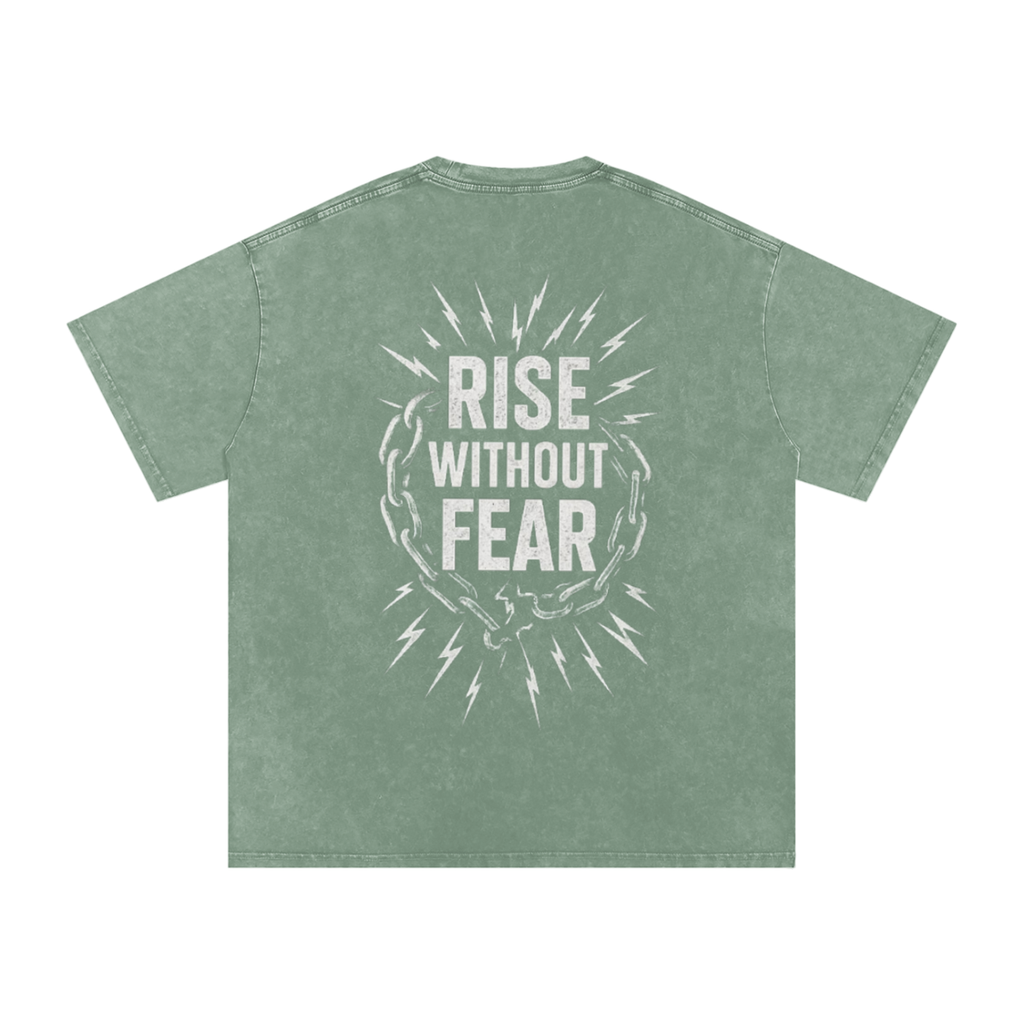 'RISE WITHOUT FEAR' OVERSIZE T-SHIRT