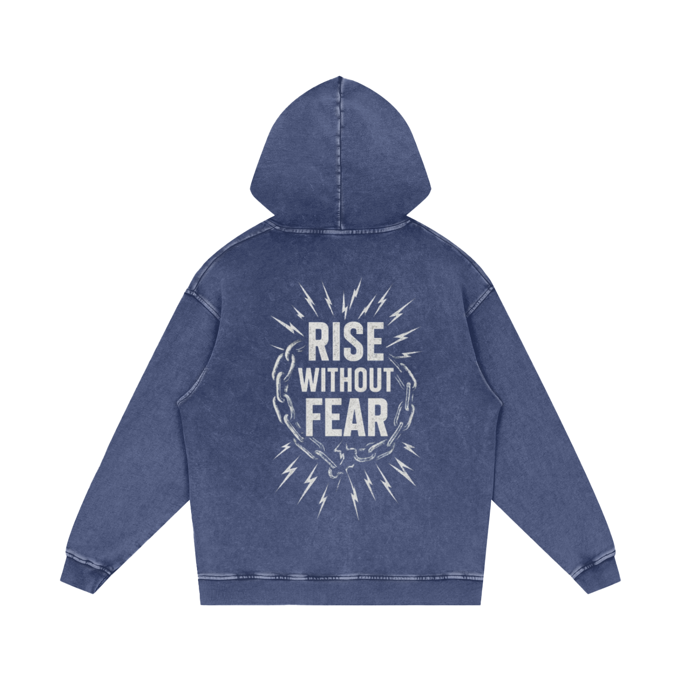 'RISE WITHOUT FEAR' OVERSIZE HOODIE