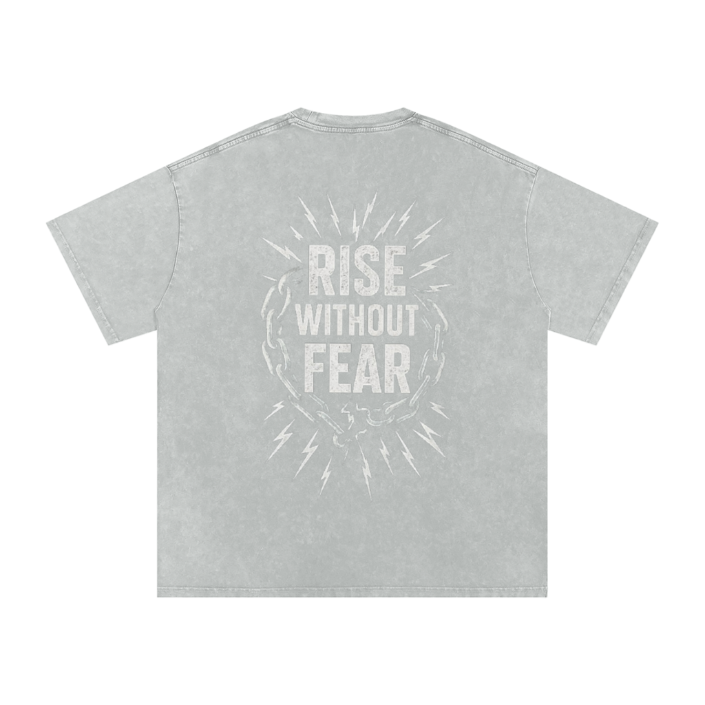 'RISE WITHOUT FEAR' OVERSIZE T-SHIRT