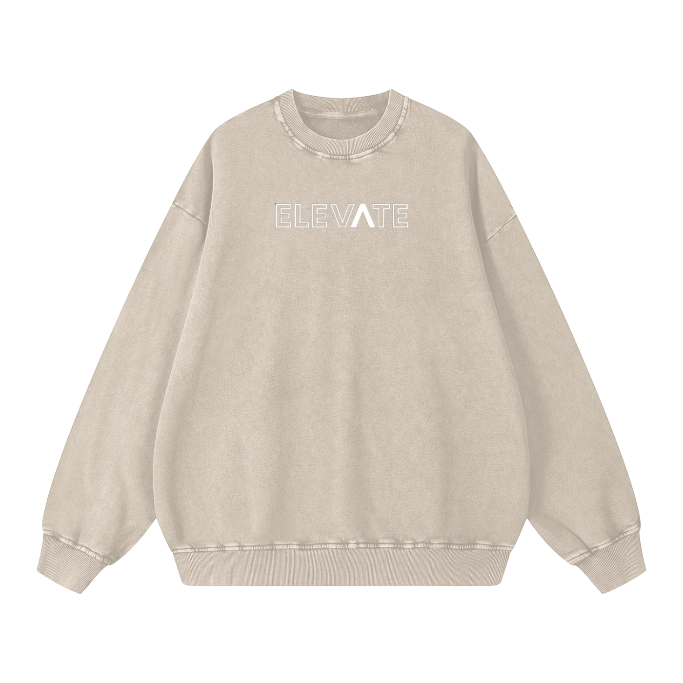 'RISE WITHOUT FEAR' OVERSIZE CREWNECK
