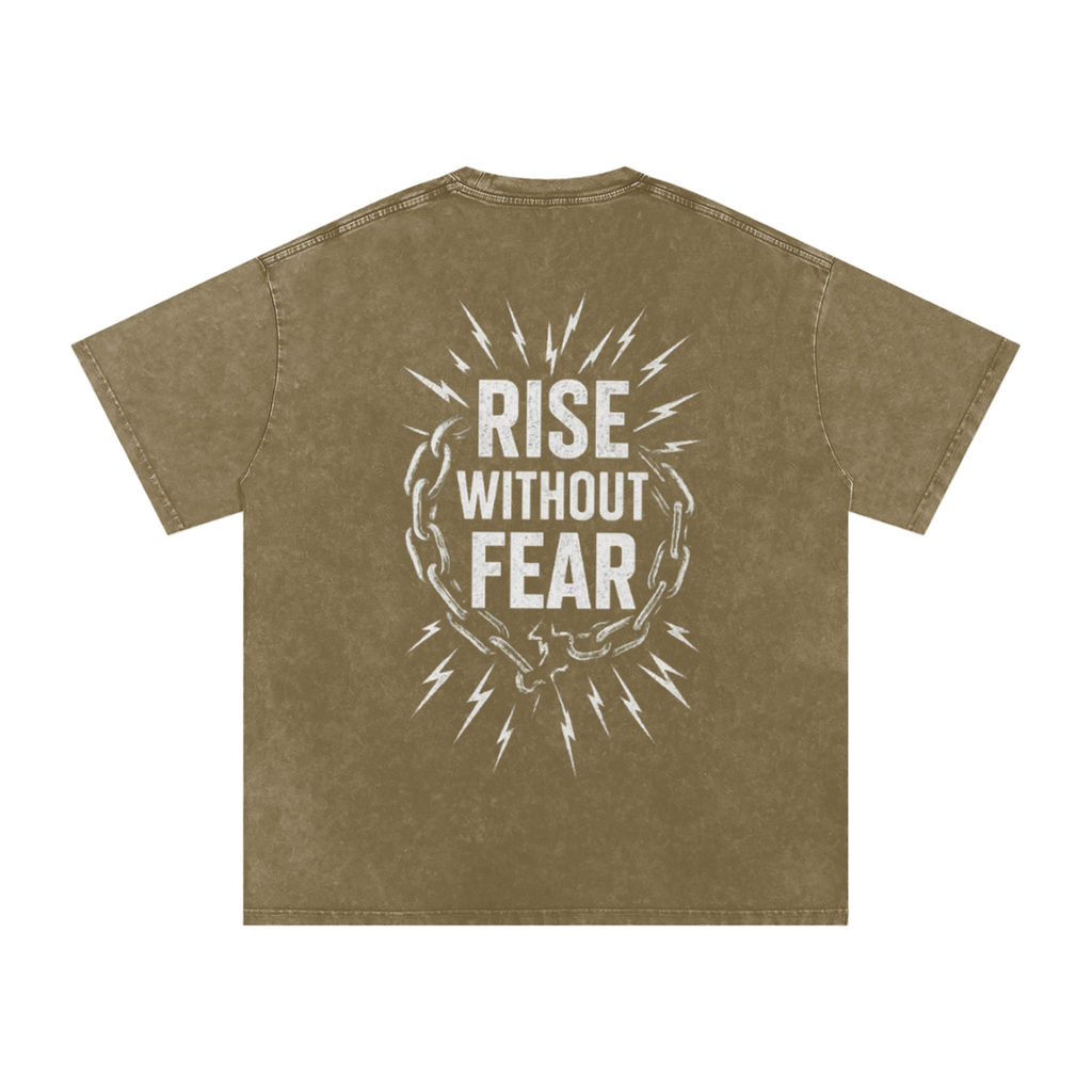 'RISE WITHOUT FEAR' OVERSIZE T-SHIRT