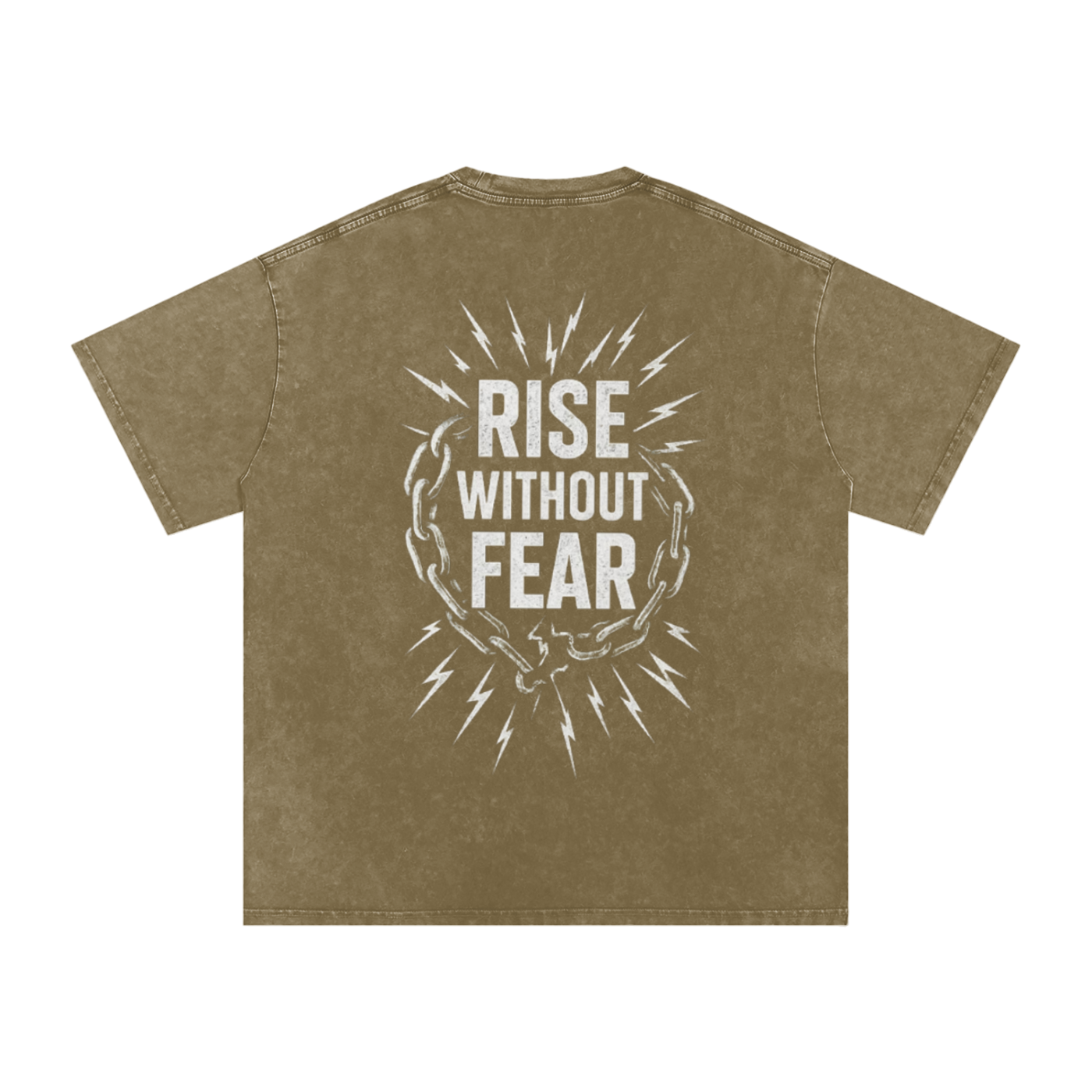 'RISE WITHOUT FEAR' OVERSIZE T-SHIRT