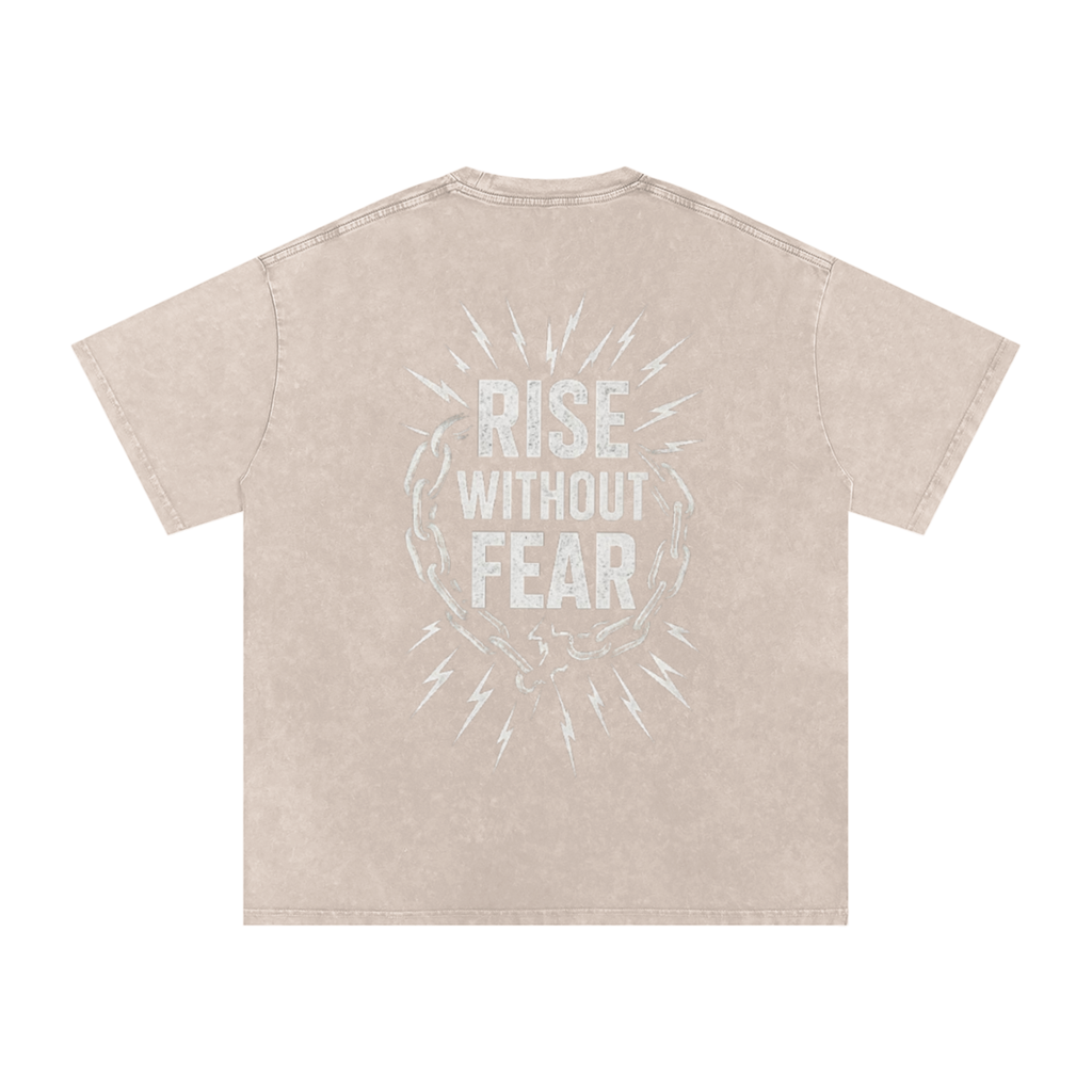 'RISE WITHOUT FEAR' OVERSIZE T-SHIRT